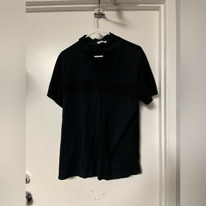Calvin Klein collared shirt all black slim fit